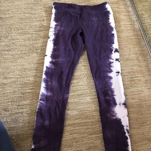 Purple Tie-Dye Leggings